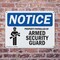 Signmission Property Patrolled By Armed Security Guard OSHA Notice Sign, Plastic, 10in W x 7in L, 2PK OS-2PACK-NS-P-710-L-16435 - alternate 7